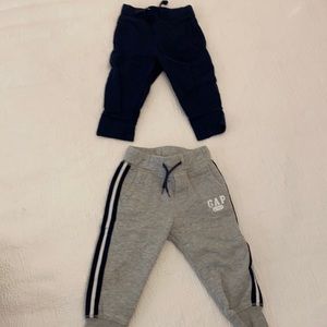 Two pairs of Gap sweatpants- 18-24 months